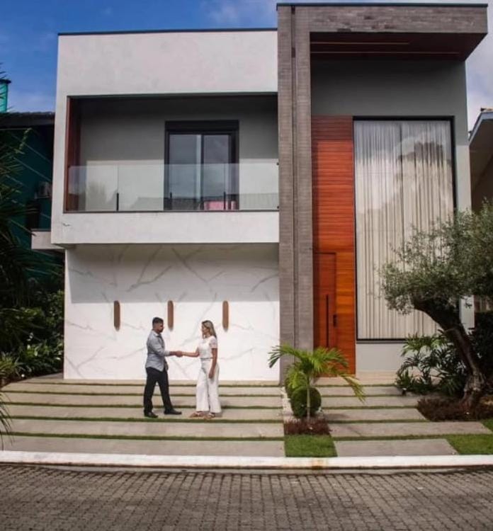 Residência contemporânea concluída